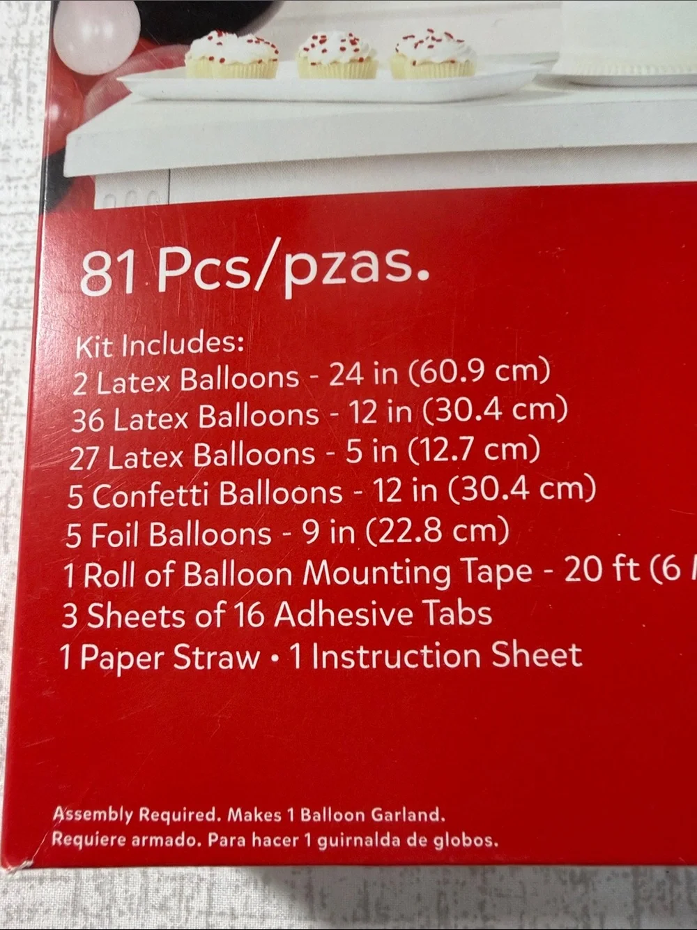 Balloon Garland Kit - Red & Black Party Balloons
